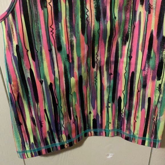 Ivivva Neon Vertically Striped Tank Top - Picture 3 of 6